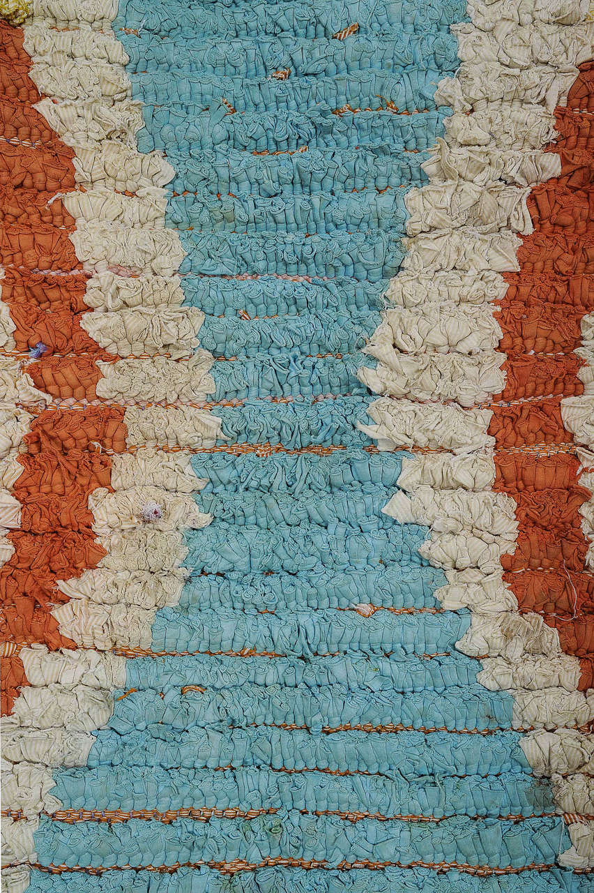 Outsider Art Berber Boucherouite Rug